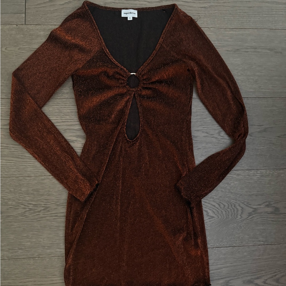 Sparkly brown dress